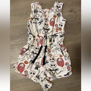 Disney Nightmare Before Christmas Sleeveless Romper